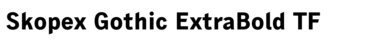 Skopex Gothic ExtraBold TF